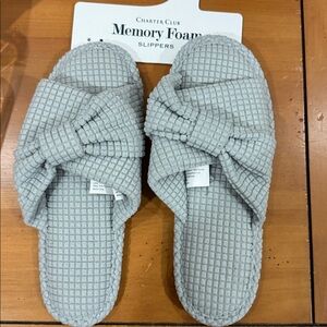 Charter Club Memory Phone Slippers Size Large 9–10